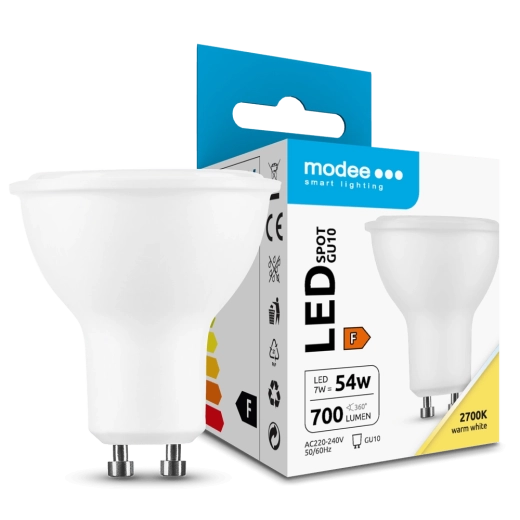 Modee Bec LED GU10 7 W, 700 lm, 110°, alb cald 2700 K