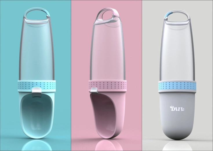 Sticlă portabilă de apă pentru câini 350 ml