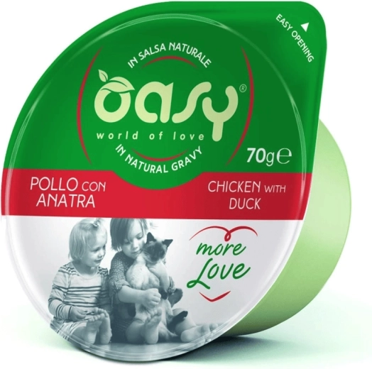 Oasy More Love pliculeț cu pui și rață 70 g
