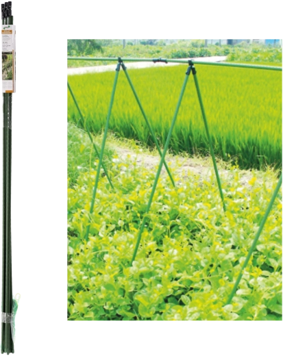 Suport de grădină cu plasă 1,5 m, diametrul tijei 11 mm, verde