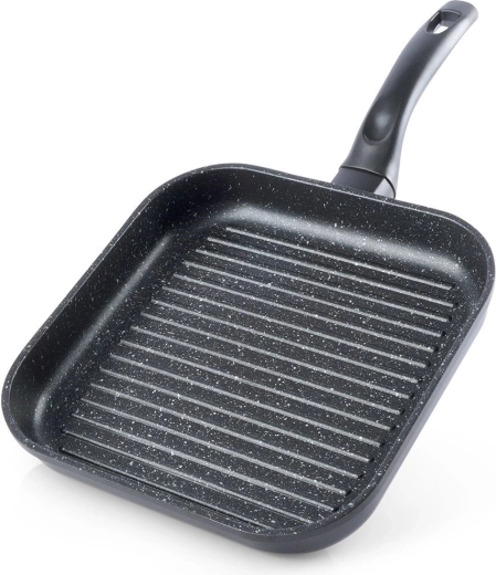 Tigaie grill pătrată din granit 26 × 26 cm GRANDE