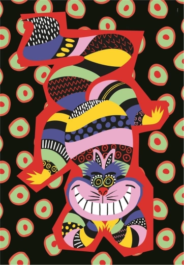 Puzzle 500 piese Calitate înaltă, Cheshire Cat din Alice