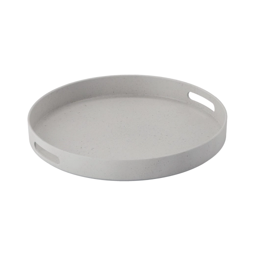 Tavă decorativă rotundă gri 34,5 cm