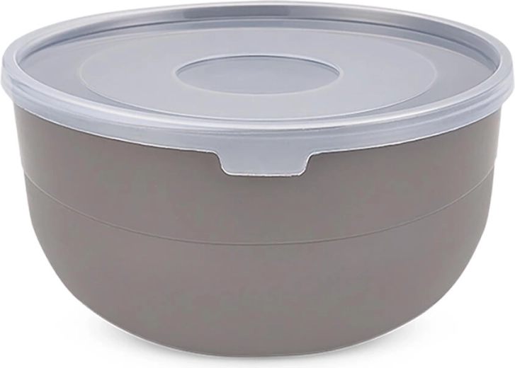 Bol pentru supă cu capac 16,5 cm, plastic, mix de culori