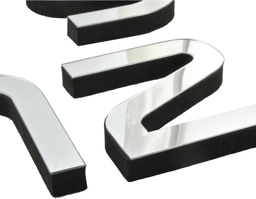 Cifre 3D elegante, tip oglindă