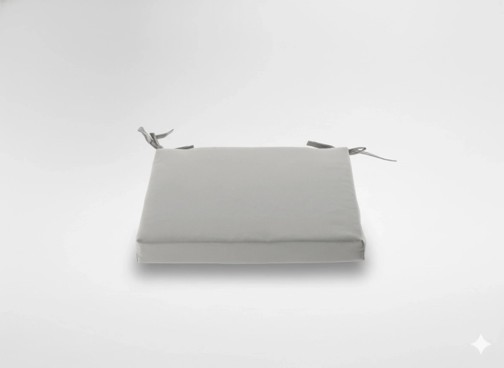 Pernă pentru scaun 40 × 40 × 5 cm gri deschis