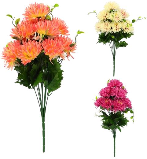 Crizantemă artificială – buchet decorativ 50 × 25 × 25 cm