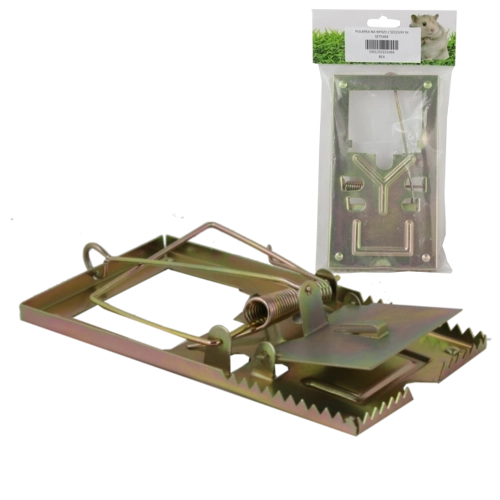 Capcană metalică pentru șoareci și șobolani 17,5 × 9 cm