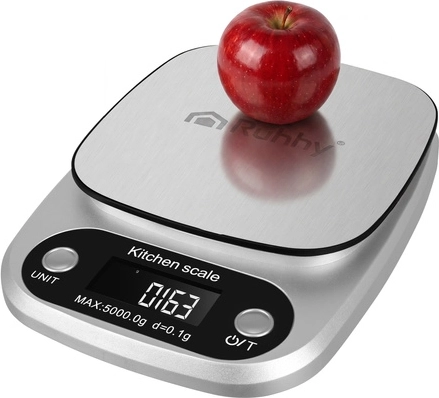 Cântar de bucătărie digital Ruhhy 5 kg (0,1 g) din oțel inoxidabil