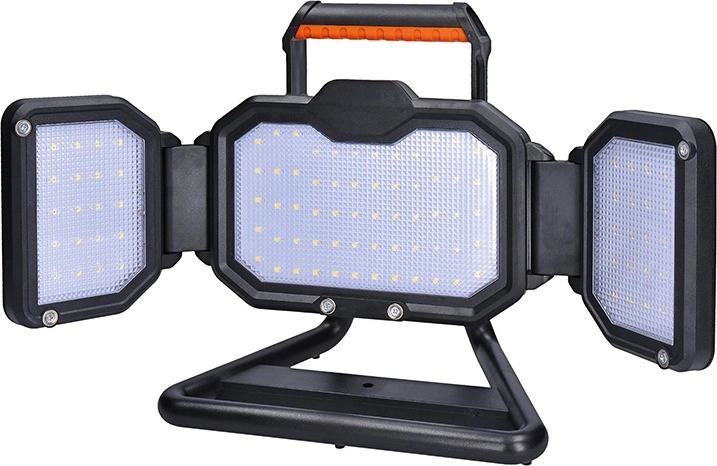 Solight reflector LED portabil reîncărcabil 30 W 3000 lm portocaliu-negru