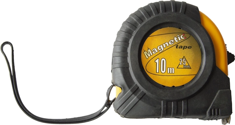 Ruletă MAGNETIC 10 m, lățime bandă 25 mm