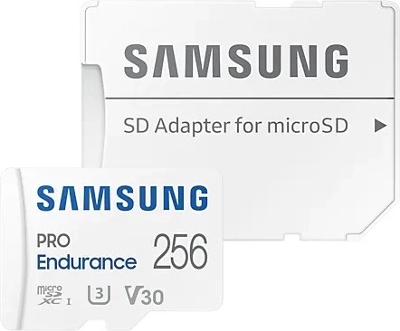 Samsung PRO Endurance card microSD 256 GB + adaptor SD