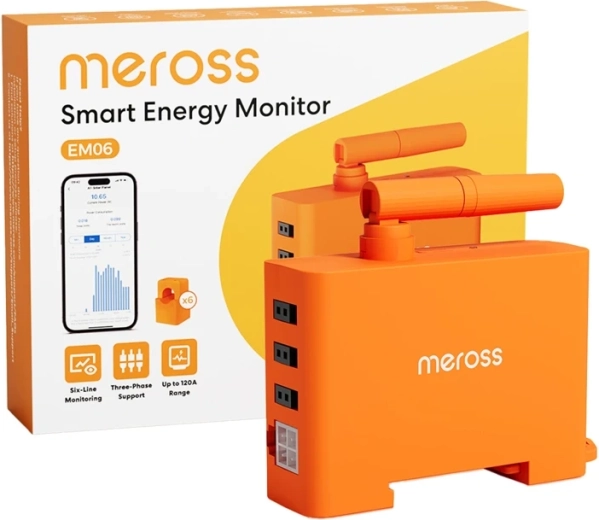 Monitor inteligent de consum energie Meross EM06P-EU cu Wi‑Fi