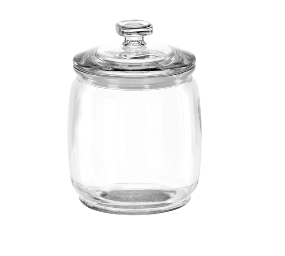 Borcan din sticlă 800 ml cu capac din sticlă