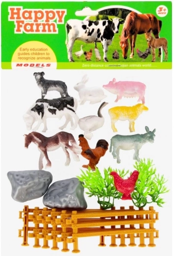 Animale de fermă cu accesorii – set de figurine pentru copii