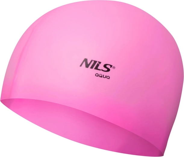 Căciulă de înot din silicon NILS Aqua roz deschis