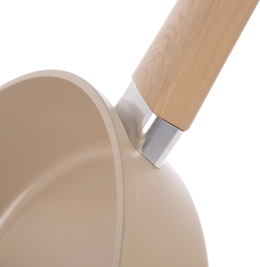 Mâner ergonomic cu decor de lemn