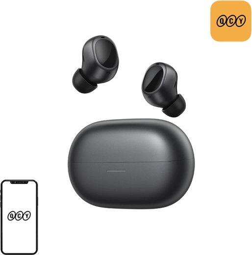QCY MeloBuds A30 căști TWS wireless cu ANC (negru)