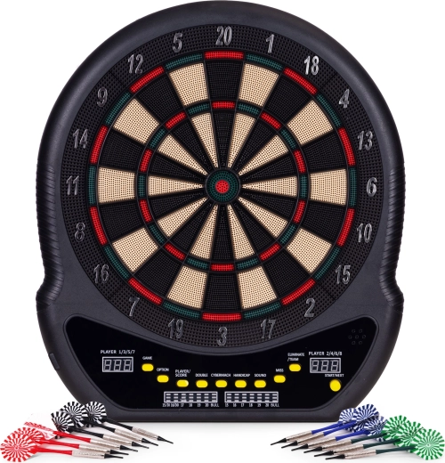 Țintă electronică LCD 48 cm cu 27 de jocuri și 12 săgeți