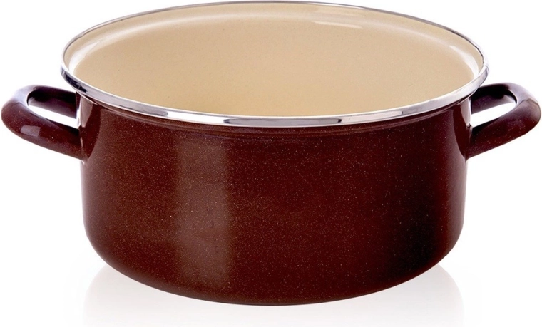 Oală emailată Brown 26 cm, 5 l Orion