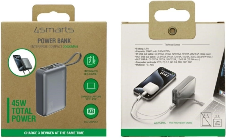 Cablu USB‑C integrat: încărcați fără cabluri suplimentare