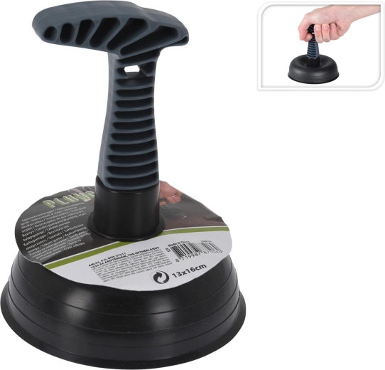 Ventuză pentru curățarea scurgerilor 13 × 16 cm – negru