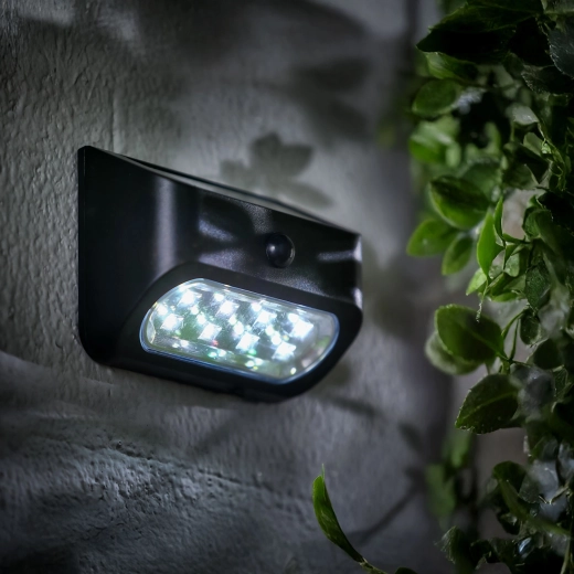 Lampă solară de perete cu senzor de mișcare și 8 LED-uri