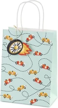 Pungă de cadou Mașinuțe – mix de modele, 10,5 × 18 × 25 cm