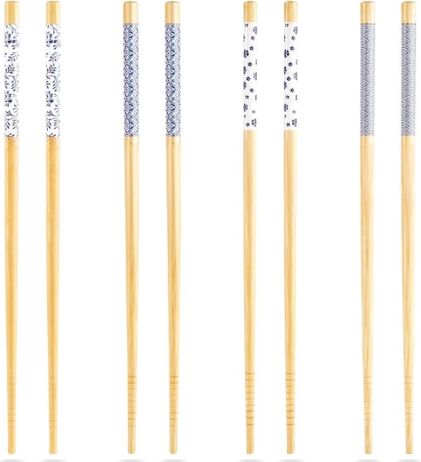 Bețișoare din bambus pentru sushi 24 cm, set 8 buc.