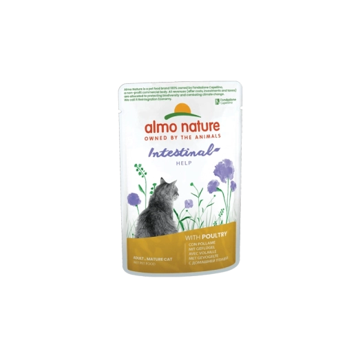 Almo Nature Intestinal plic pentru pisici cu sensibilitate digestivă – carne de pasăre, 70 g