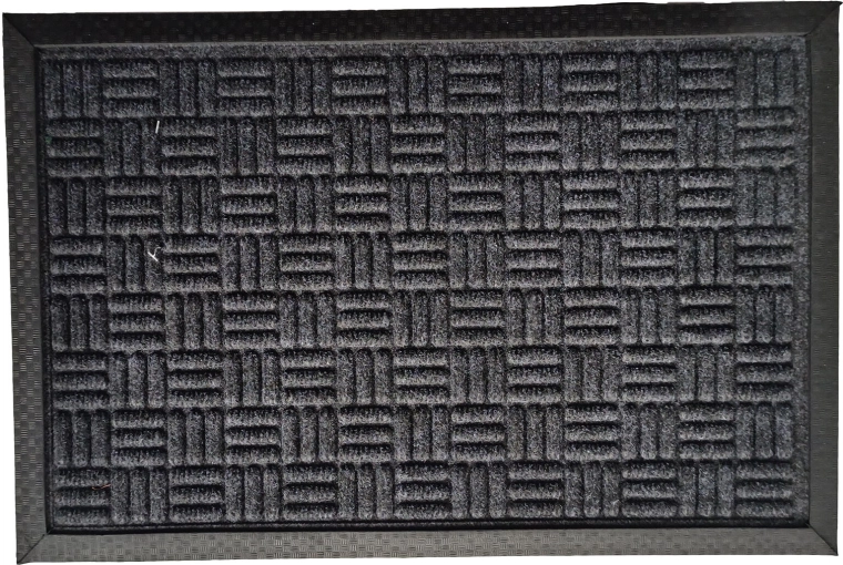 Covoraș din cauciuc și polipropilenă 40 × 60 cm, melanj, mix de culori