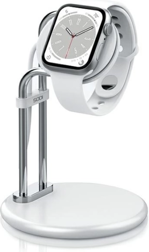 Suport din aluminiu pentru încărcarea Apple Watch – argintiu