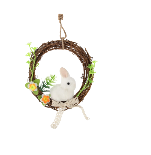 Iepuraș drăgălaș ca punct central al decorațiunii