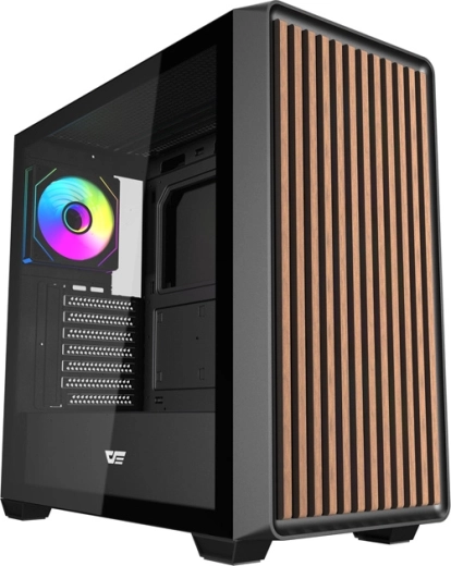 Carcasă PC Darkflash DS900WD ATX, neagră, cu 4 ventilatoare