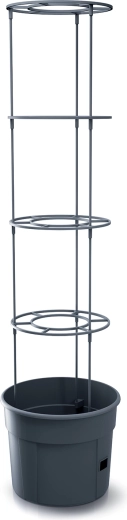 Ghiveci pentru roșii cu suport, culoare antracit