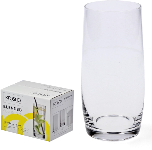 Pahare long drink Krosno Blended 350 ml, set 6 buc