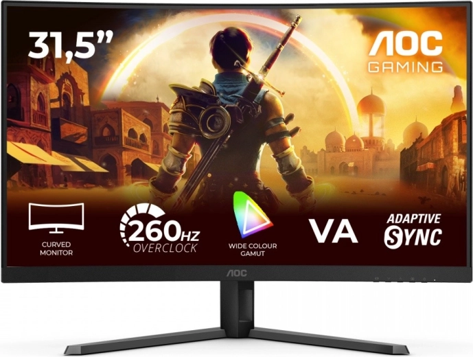 Monitor de gaming curbat 31,5" AOC C32G42ZE VA 240 Hz