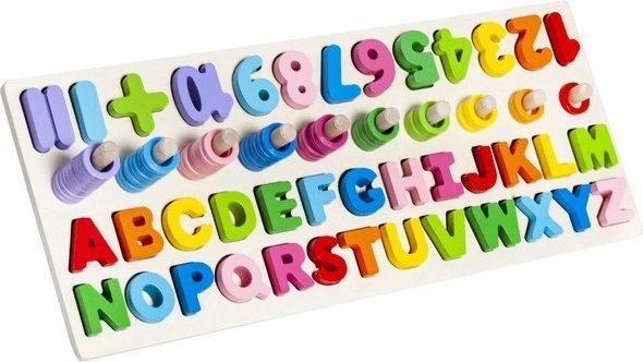 Alfabetul și numerele într-un singur puzzle