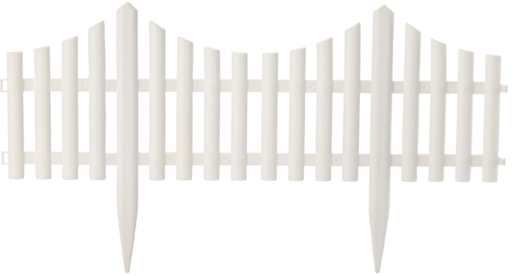 Set de garduri de grădină din plastic 60,5 × 32,5 cm, 4 buc.