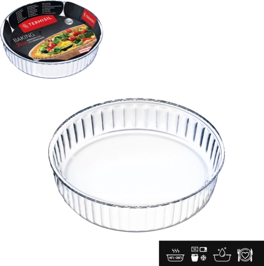 Formă de copt din sticlă termorezistentă 26 cm TERMISIL