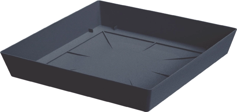 Tavă pentru ghiveci LOFLY SQUARE 20 × 20 cm antracit