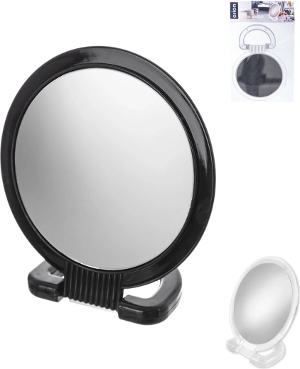 Oglindă cosmetică cu două fețe Duo 15 cm cu suport, mix
