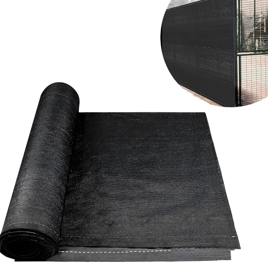 Pânză de umbrire pentru gard 1,5 × 25 m, 180 g/m², 95% umbrire, UV, include 50 coliere de prindere