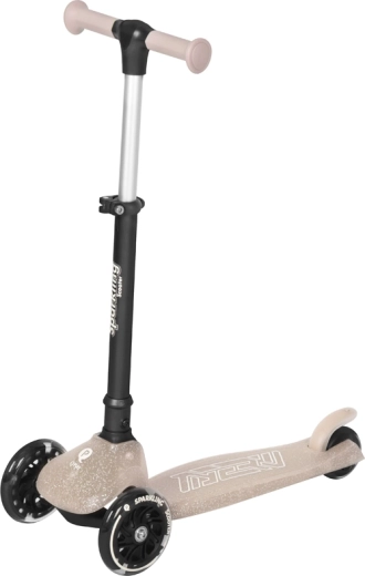Trotinetă Qplay Sparkling black pro pentru copii 3+ – Roz nude