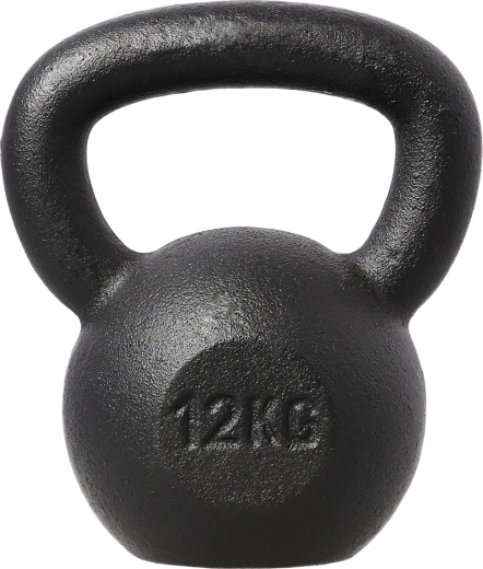 Kettlebell din fontă HMS 12 kg, negru