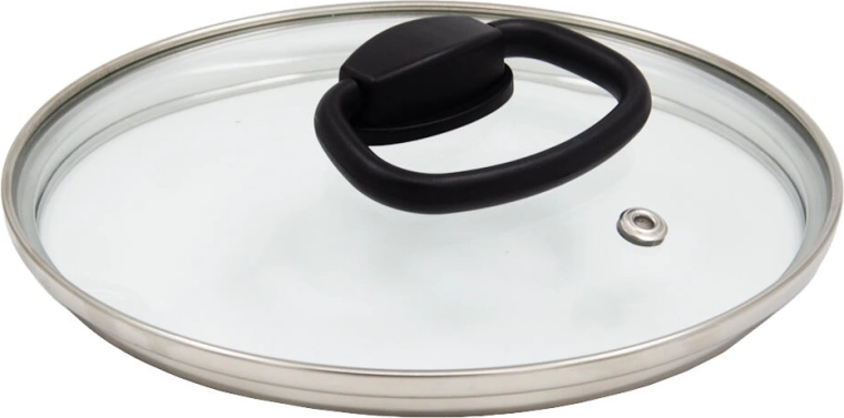 Capac din sticlă SMART PLUS 16 cm cu mâner rabatabil din nailon