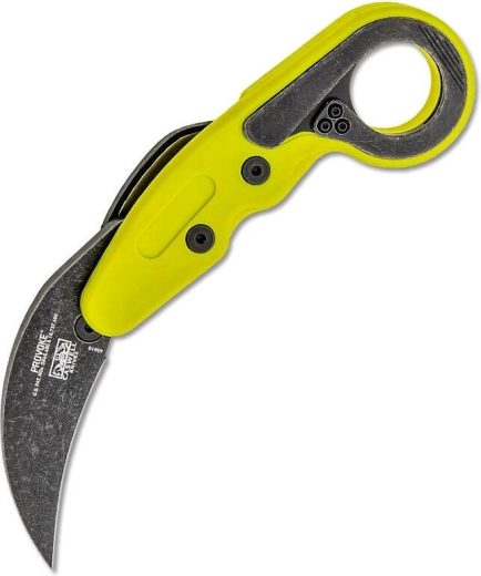 CRKT Provoke Zap karambit de buzunar cu deschidere cinematică, verde