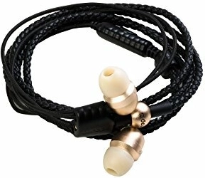 Căști in-ear Wraps Core Gold aurii cu conector de 3,5 mm
