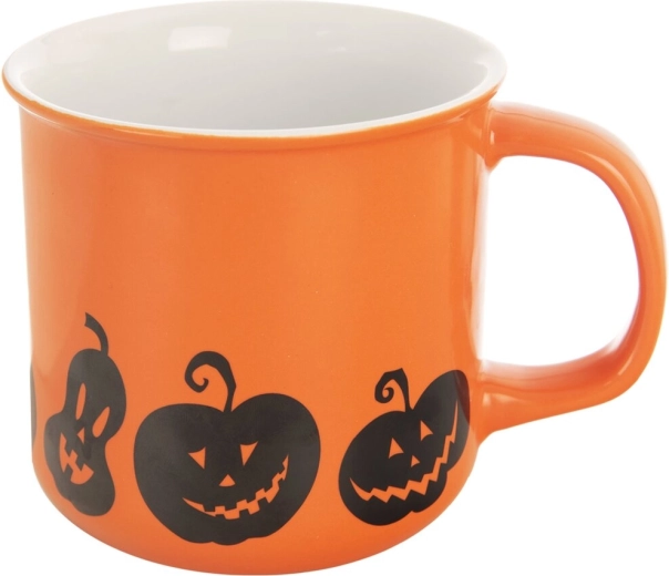 Cană ceramică cu motiv de dovleac 0,46 l