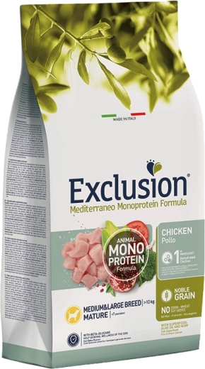 Exclusion Monoprotein Mature pui pentru rase medii și mari, 3 kg